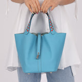Limited Edition Hermès 2019 Epsom Tressage De Cuir Picotin 22 PHW