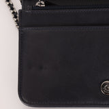 Rare Chanel 2017 Paris-Shanghai Pudong Double-Sided Strass CC Wallet on Chain