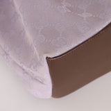 Gucci Lilac Monogram Bamboo Top Handle Tote