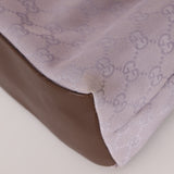 Gucci Lilac Monogram Bamboo Top Handle Tote