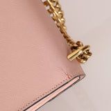 Prada Pink Saffiano Chain Envelope Flap