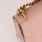 Prada Pink Saffiano Chain Envelope Flap