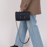 Chanel 2018 Caviar Filigree Small Flap Bag