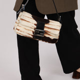 Fendi Animal Print Ponyhair Baguette