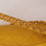 Rare Chanel 1994 Lemon Lambskin Small Diana