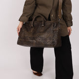 Bottega Veneta Convertible 24H Aged Ombre Intrecciato Duffle Bag