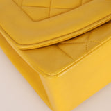 Rare Chanel 1994 Lemon Lambskin Small Diana