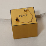 Fendi Stud and Ear Cuff Chain Climber Earring