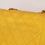 Rare Chanel 1994 Lemon Lambskin Small Diana