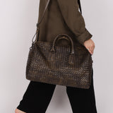 Bottega Veneta Convertible 24H Aged Ombre Intrecciato Duffle Bag