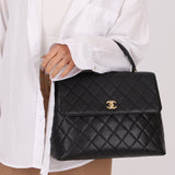 Chanel 2002 Caviar Kelly Top Handle