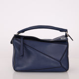 Loewe Bleu Marine Small Puzzle Bag