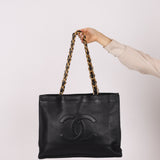 Chanel 1996 Calfskin Chunky Chain Tote 24K GP