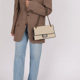 Chanel 2002 Jersey Micro Quilted Turnlock Single Classic Small Flap Bag