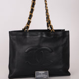 Chanel 1996 Calfskin Chunky Chain Tote 24K GP