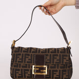 Rare Fendi Zucca Baguette GHW