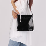 Celine Patent Logo Shoulder Bag