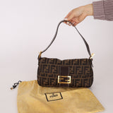 Rare Fendi Zucca Baguette GHW
