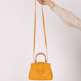 Goyard Yellow Goyardine Mini Saigon