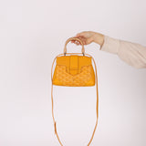 Goyard Yellow Goyardine Mini Saigon