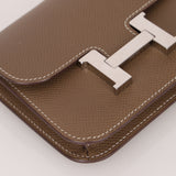 Hermès 2020 Etoupe Epsom Constance Slim Wallet PHW