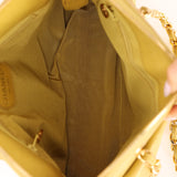Rare Chanel 1997 Chartreuse Caviar Turnlock Zip Tote 24K GP