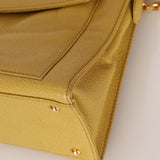 Rare Chanel 1997 Chartreuse Caviar Turnlock Zip Tote 24K GP
