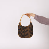 Fendi Leather Trimmed Zebra Hobo