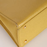 Rare Chanel 1997 Chartreuse Caviar Turnlock Zip Tote 24K GP