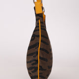 Fendi Leather Trimmed Zebra Hobo