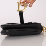 Dior 2018 Leather Mini Saddle with Guitar Strap