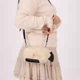 Rare Loewe Calfskin & Shearling Sheep Crossbody
