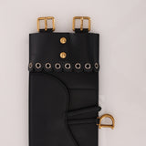 Dior 2018 Saddle Grommet Wide Belt 75