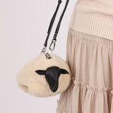 Rare Loewe Calfskin & Shearling Sheep Crossbody