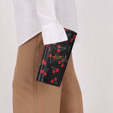 Saint Laurent Calfskin Cherry Clutch
