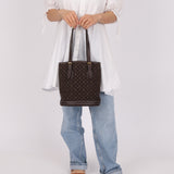 Louis Vuitton Monogram Mini Lin Bucket Bag with Pochette