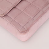 Chanel 2001 Lambskin Chocolate Bar East West Flap Bag 24k GP