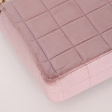Chanel 2001 Lambskin Chocolate Bar East West Flap Bag 24k GP