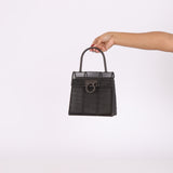 Ultra-Rare Salvatore Ferragamo Metal Top Handle Bag