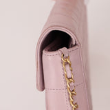 Chanel 2001 Lambskin Chocolate Bar East West Flap Bag 24k GP