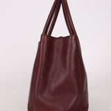 Chanel 2013 Burgundy Calfskin Executive Tote with Pouch