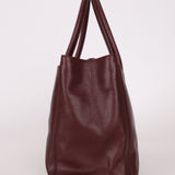 Chanel 2013 Burgundy Calfskin Executive Tote with Pouch