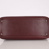 Chanel 2013 Burgundy Calfskin Executive Tote with Pouch