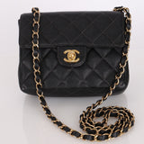 Rare 2002 Chanel Caviar Mini Square Flap