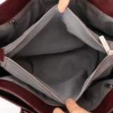 Chanel 2013 Burgundy Calfskin Executive Tote with Pouch