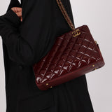 Chanel 2015 Burgundy Paris-Salzburg CC Eyelet Tote