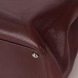 Chanel 2013 Burgundy Calfskin Executive Tote with Pouch