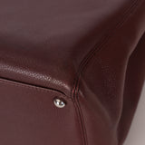 Chanel 2013 Burgundy Calfskin Executive Tote with Pouch