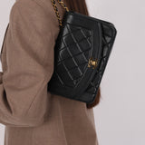 Chanel 1990s Lambskin Small Diana Bag Flap 24K GP
