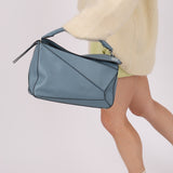 Loewe Medium Blue Puzzle Bag